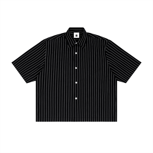 M-09 STRIPED BUTTON-UP